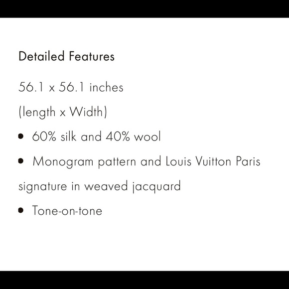 Louis Vuitton Monogram Shawl (charcoal grey) - Picture 5 of 6